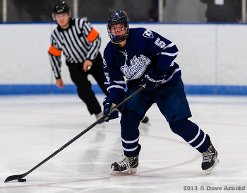 6'1" Nobles Jr. Billy Sweezey, a hard-nosed, tough D, has been impressive this season