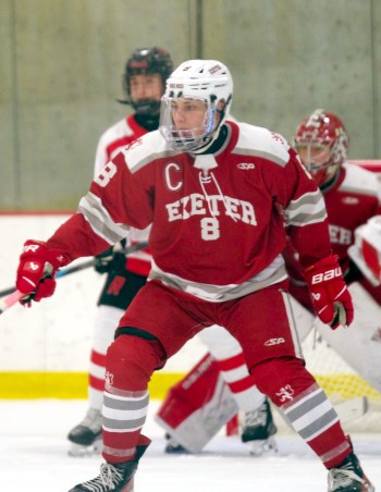 Senior D Cam Fiasconaro scored a PPG  53 seconds into host Exeter's 3-2 OT win over St. Sebastian's Sat. Dec 13.