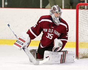 Avon sophomore G Spencer Knight recorded his first prep shutout with a 20-save performance vs. Cushing Sunday.
