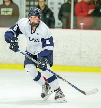 Hotchkiss junior D Marshall Rifai in action against Avon Old Farms Wed. Jan. 13th.