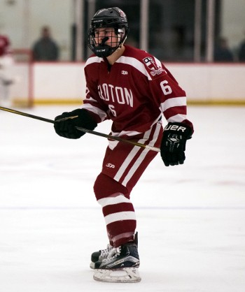 Groton senior Drew Burke notched a hat trick in Wednesday's 6-2 win over Governor's. The win was Groton's fourth in a row.