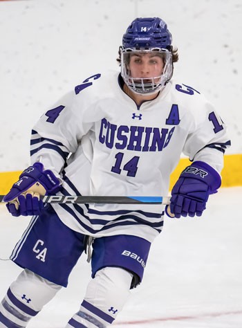 Junior Landan Resendes, Cushing's top goal scorer, leads the #1-seeded Penguins into the post-season. They'll host KUA in a Wednesday quarterfinal.