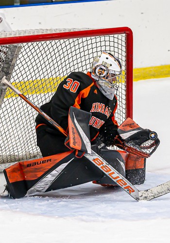 KUA junior G Blake McMeniman kicked out 27 of 29 shots in the Wildcats' 5-2 Flood-Marr championship game win over Salisbury Sunday afternoon.