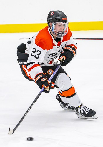 Thayer senior F Josh Halliday notched 4 points (1g,3a) in the Tigers' 7-2 win over Governor's Sat. Feb 3rd.