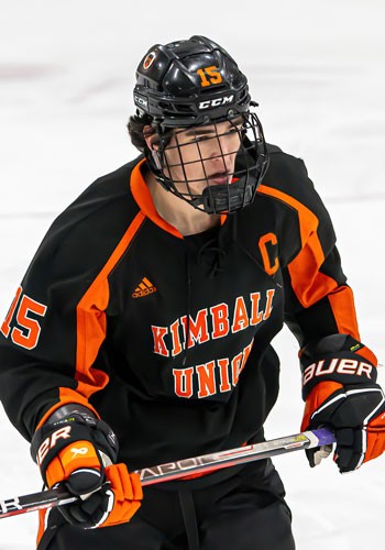 KUA senior wing Sam LeDrew notched a hat-trick -- PPG, even-strength, and ENG -- in Saturday's 4-2 win at Cushing. All three were assisted by Jack Sad
