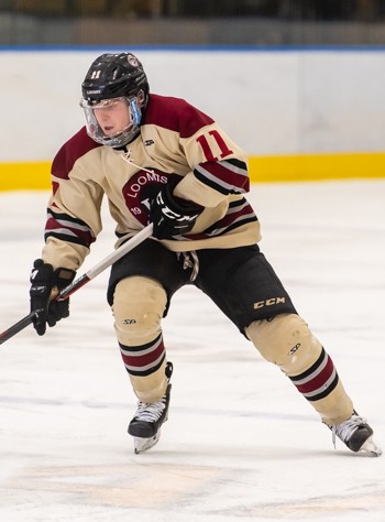 Loomis captain Cody Hoban scored the only goal that mattered (the 2nd was an empty-netter) in the Pelicans 2-0 win over Cushing in the Large School C