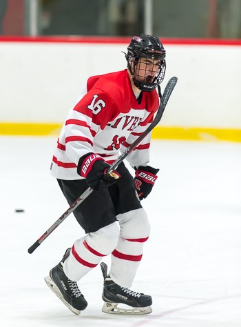 Rivers went up 2-0 when Brendan Hamblet slipped a nifty pass to senior Charlie Parsons (pictured) in the low slot.