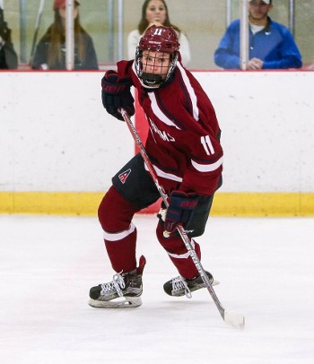 Sophomore center Trevor Zegras had a goal and an assist in Avon's win over Cushing Sunday.