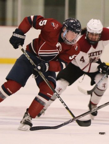 Dexter D Jack Rathbone missed Friday's Nobles game and will be out several weeks with a leg injury suffered in fall hockey. 