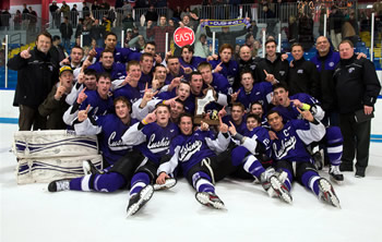 Cushing Academy earned a hard-fought 1-0 decision over Avon in the NEPSIHA Large School Championship Game.