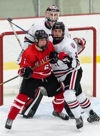 Rivers sophomore Matt Cormier had the GWG and an ENG in 3-0 win over St. Seb's.