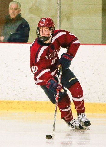 Avon junior Tyler Madden had 3 points (2g,1a) in a 5-4 loss to NMH on Wednesday.
